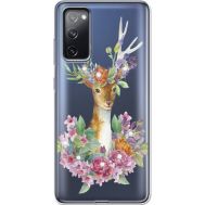 Силіконовий чохол BoxFace Samsung G780 Galaxy S20 FE Deer with flowers (941036-rs5)