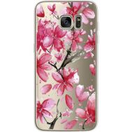 Силіконовий чохол BoxFace Samsung G935 Galaxy S7 Edge Pink Magnolia (35048-cc37)