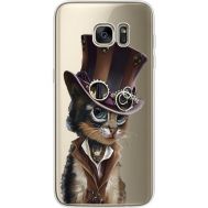 Силіконовий чохол BoxFace Samsung G935 Galaxy S7 Edge Steampunk Cat (35048-cc39)