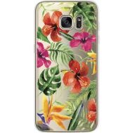 Силіконовий чохол BoxFace Samsung G935 Galaxy S7 Edge Tropical Flowers (35048-cc43)