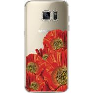 Силіконовий чохол BoxFace Samsung G935 Galaxy S7 Edge Red Poppies (35048-cc44)