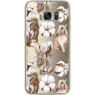 Силіконовий чохол BoxFace Samsung G935 Galaxy S7 Edge Cotton and Rabbits (35048-cc49)