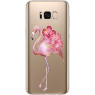 Силіконовий чохол BoxFace Samsung G955 Galaxy S8 Plus Floral Flamingo (35050-cc12)