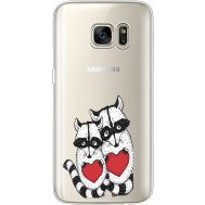 Силіконовий чохол BoxFace Samsung G930 Galaxy S7 Raccoons in love (35495-cc29)