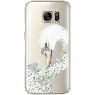 Силіконовий чохол BoxFace Samsung G930 Galaxy S7 Swan (35495-cc24)