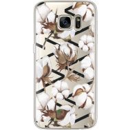 Силіконовий чохол BoxFace Samsung G930 Galaxy S7 Cotton flowers (35495-cc50)