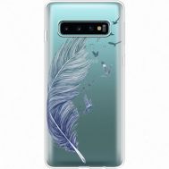 Силіконовий чохол BoxFace Samsung G973 Galaxy S10 Feather (35879-cc38)