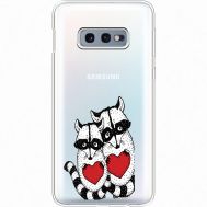 Силіконовий чохол BoxFace Samsung G970 Galaxy S10e Raccoons in love (35884-cc29)
