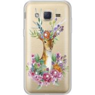 Силіконовий чохол BoxFace Samsung J200H Galaxy J2 Deer with flowers (935054-rs5)