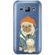 Силіконовий чохол BoxFace Samsung J100H Galaxy J1 Dog Coffeeman (36459-cc70)