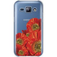 Силіконовий чохол BoxFace Samsung J100H Galaxy J1 Red Poppies (36459-cc44)