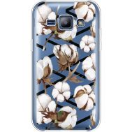 Силіконовий чохол BoxFace Samsung J100H Galaxy J1 Cotton flowers (36459-cc50)