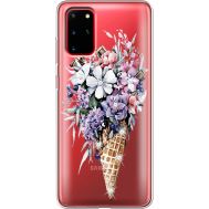 Силіконовий чохол BoxFace Samsung G985 Galaxy S20 Plus Ice Cream Flowers (938875-rs17)