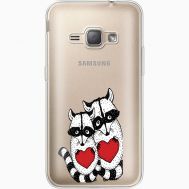 Силіконовий чохол BoxFace Samsung J120H Galaxy J1 2016 Raccoons in love (35052-cc29)