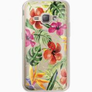 Силіконовий чохол BoxFace Samsung J120H Galaxy J1 2016 Tropical Flowers (35052-cc43)