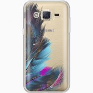 Силіконовий чохол BoxFace Samsung J200H Galaxy J2 Feathers (35054-cc48)