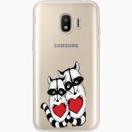 Силіконовий чохол BoxFace Samsung J250 Galaxy J2 (2018) Raccoons in love (35055-cc29)