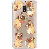 Силіконовий чохол BoxFace Samsung J260 Galaxy J2 Core с 3D-глазками Pug (35464-cc77)