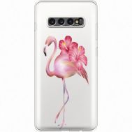 Силіконовий чохол BoxFace Samsung G975 Galaxy S10 Plus Floral Flamingo (35881-cc12)