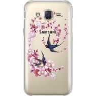 Силіконовий чохол BoxFace Samsung J500H Galaxy J5 Swallows and Bloom (935058-rs4)