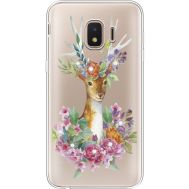 Силіконовий чохол BoxFace Samsung J260 Galaxy J2 Core Deer with flowers (935464-rs5)