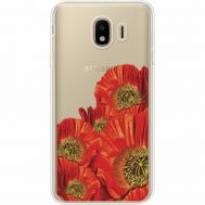 Силіконовий чохол BoxFace Samsung J400 Galaxy J4 2018 Red Poppies (35018-cc44)