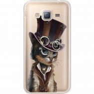 Силіконовий чохол BoxFace Samsung J320 Galaxy J3 Steampunk Cat (35056-cc39)