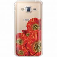 Силіконовий чохол BoxFace Samsung J320 Galaxy J3 Red Poppies (35056-cc44)