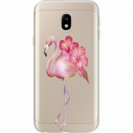 Силіконовий чохол BoxFace Samsung J330 Galaxy J3 2017 Floral Flamingo (35057-cc12)