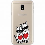 Силіконовий чохол BoxFace Samsung J330 Galaxy J3 2017 Raccoons in love (35057-cc29)