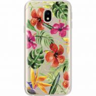 Силіконовий чохол BoxFace Samsung J330 Galaxy J3 2017 Tropical Flowers (35057-cc43)