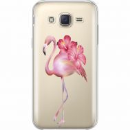 Силіконовий чохол BoxFace Samsung J500H Galaxy J5 Floral Flamingo (35058-cc12)