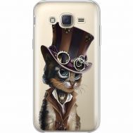 Силіконовий чохол BoxFace Samsung J500H Galaxy J5 Steampunk Cat (35058-cc39)