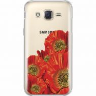 Силіконовий чохол BoxFace Samsung J500H Galaxy J5 Red Poppies (35058-cc44)
