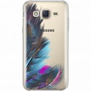 Силіконовий чохол BoxFace Samsung J500H Galaxy J5 Feathers (35058-cc48)