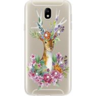 Силіконовий чохол BoxFace Samsung J730 Galaxy J7 2017 Deer with flowers (935020-rs5)