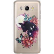 Силіконовий чохол BoxFace Samsung J710 Galaxy J7 2016 Cat in Flowers (935060-rs10)