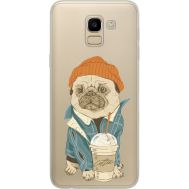 Силіконовий чохол BoxFace Samsung J600 Galaxy J6 2018 Dog Coffeeman (34979-cc70)