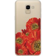 Силіконовий чохол BoxFace Samsung J600 Galaxy J6 2018 Red Poppies (34979-cc44)