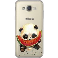 Силіконовий чохол BoxFace Samsung J700H Galaxy J7 Little Panda (34980-cc21)