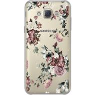 Силіконовий чохол BoxFace Samsung J700H Galaxy J7 Roses (34980-cc41)