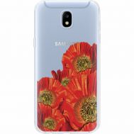Силіконовий чохол BoxFace Samsung J530 Galaxy J5 2017 Red Poppies (35019-cc44)