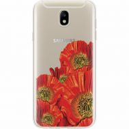 Силіконовий чохол BoxFace Samsung J730 Galaxy J7 2017 Red Poppies (35020-cc44)