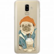 Силіконовий чохол BoxFace Samsung J810 Galaxy J8 2018 Dog Coffeeman (35021-cc70)