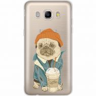 Силіконовий чохол BoxFace Samsung J710 Galaxy J7 2016 Dog Coffeeman (35060-cc70)