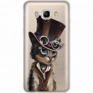 Силіконовий чохол BoxFace Samsung J710 Galaxy J7 2016 Steampunk Cat (35060-cc39)