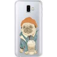 Силіконовий чохол BoxFace Samsung J610 Galaxy J6 Plus 2018 Dog Coffeeman (35459-cc70)