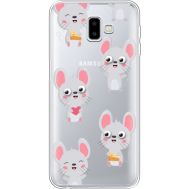 Силіконовий чохол BoxFace Samsung J610 Galaxy J6 Plus 2018 с 3D-глазками Mouse (35459-cc76)