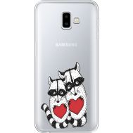 Силіконовий чохол BoxFace Samsung J610 Galaxy J6 Plus 2018 Raccoons in love (35459-cc29)