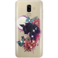 Силіконовий чохол BoxFace Samsung J810 Galaxy J8 2018 Cat in Flowers (935021-rs10)